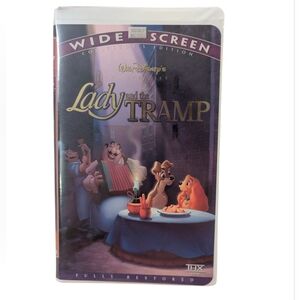 Disney's Lady and the Tramp Widescreen Edition VHS 2 For $14